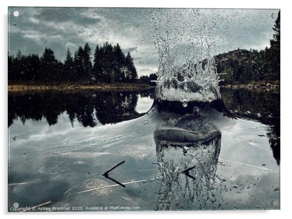 Loch An Eilein Acrylic by Ashley Bremner