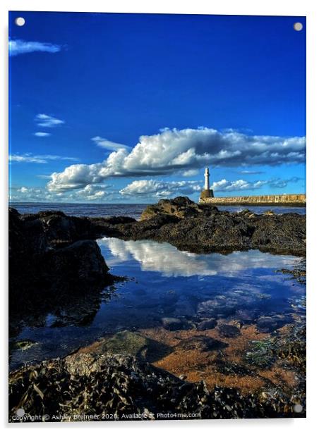 Aberdeen Lighthouse  Acrylic by Ashley Bremner