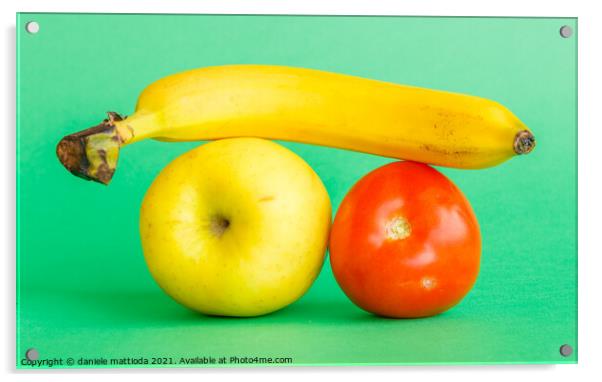 fruits and vegetables Acrylic by daniele mattioda