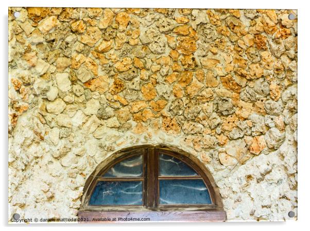 stone arch and cement  Acrylic by daniele mattioda