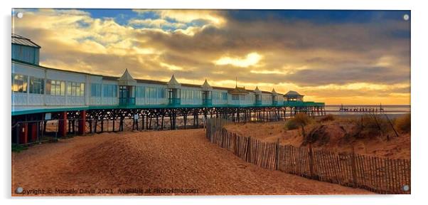 St Anne's Pier Acrylic by Michele Davis