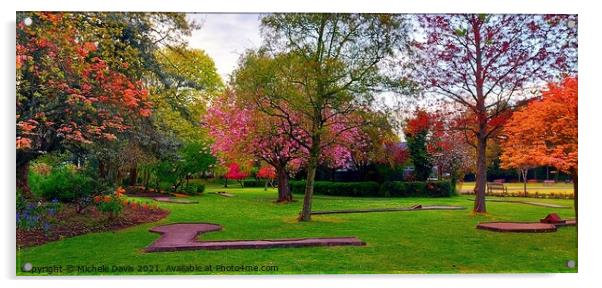 Spring in Lowther Gardens Acrylic by Michele Davis