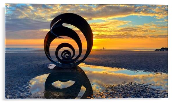 Mary's Shell Sunset  Acrylic by Michele Davis