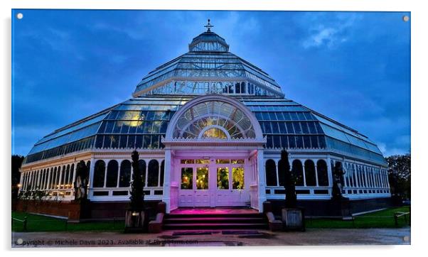 Sefton Park Palm House Acrylic by Michele Davis