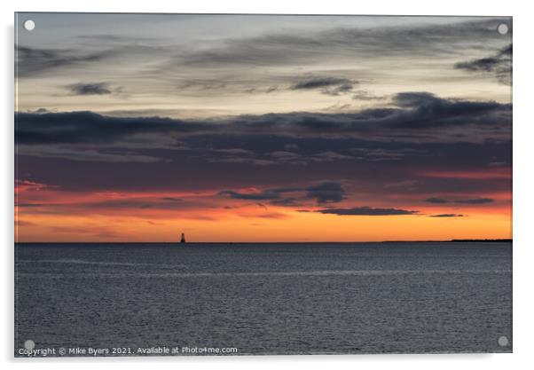 "A Serene Morning on Moray Firth" Acrylic by Mike Byers