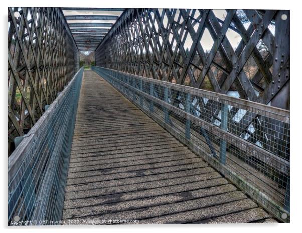 1863 Strathspey Cragganmore Railway Bridge Speyside Highland Scotland Acrylic by OBT imaging