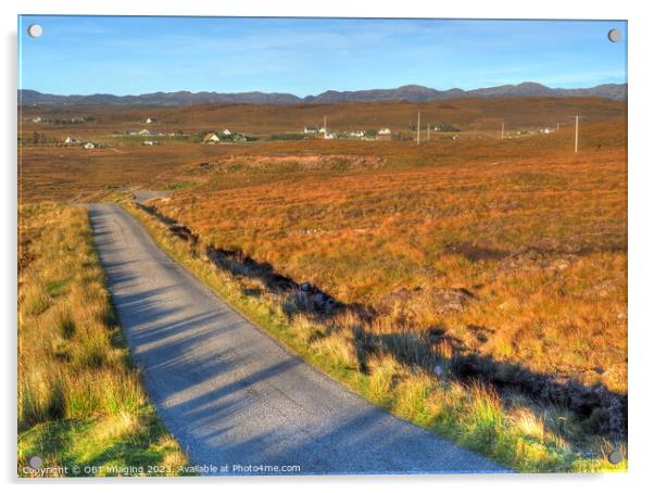 South Erradale Road To Red Point Nr Gairloch Scotland Acrylic by OBT imaging