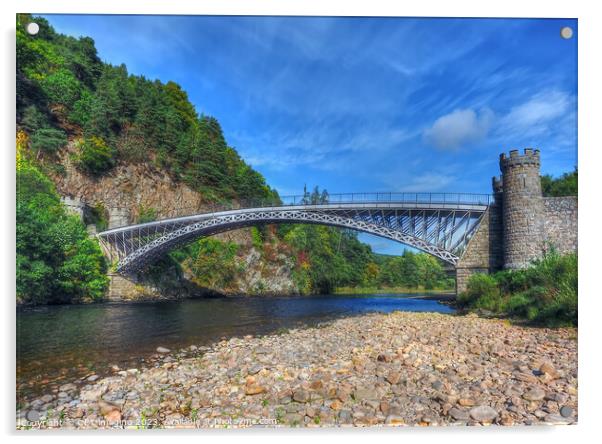 Craigellachie Bridge River Spey Moray Scottish Highlands 1814 Thomas Telford Acrylic by OBT imaging