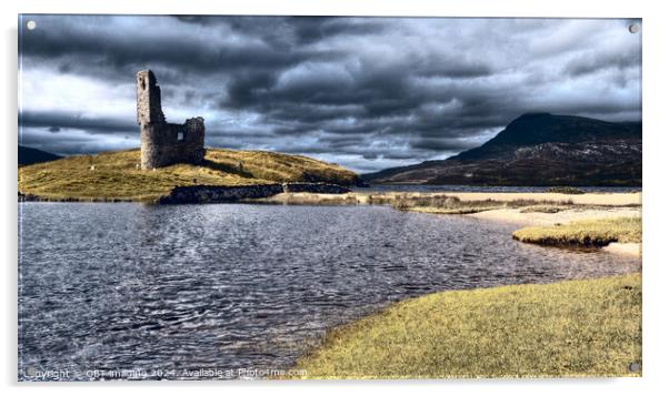 Assynt Ardvreck Castle Ruin Scottish Highlands Acrylic by OBT imaging