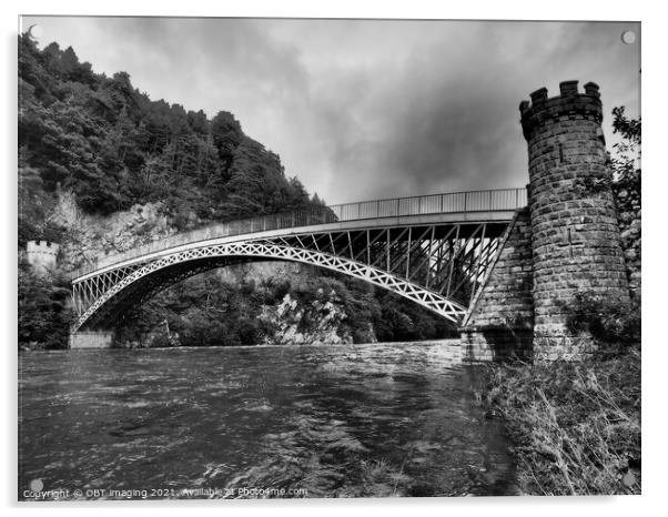 1812 Thomas Telford Craigellachie Bridge Speyside  Acrylic by OBT imaging