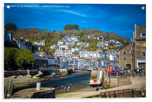 West Looe as seen from Harbour Mouth Acrylic by Lee Kershaw