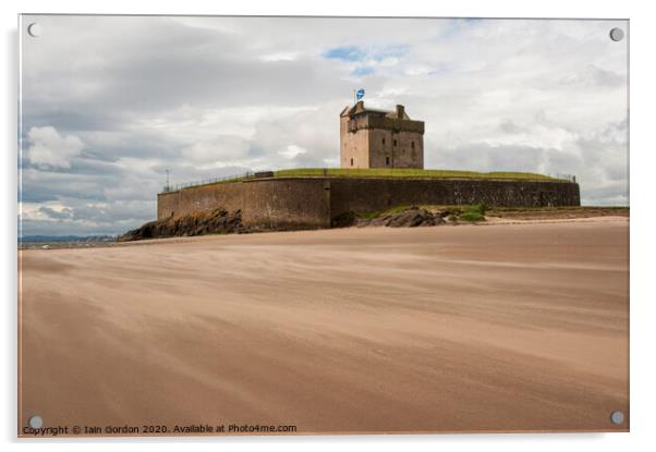 Broughty Ferry Castle and Beach - Scotland Acrylic by Iain Gordon