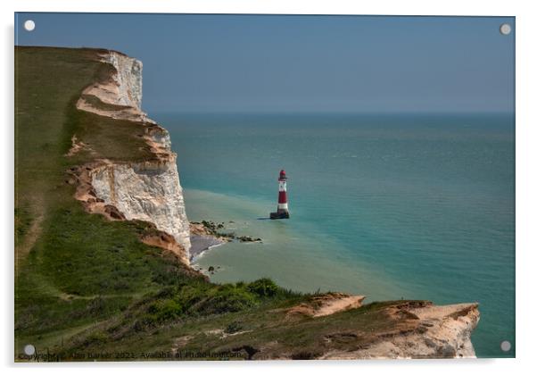 Beachy Head Lighthouse Acrylic by Alan Barker