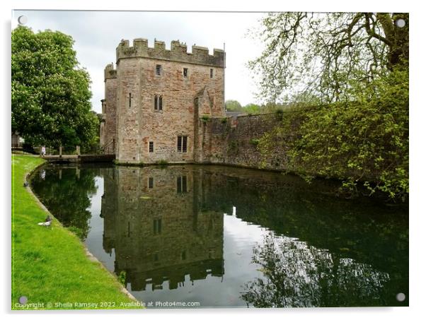 Palace Moat Wells Acrylic by Sheila Ramsey