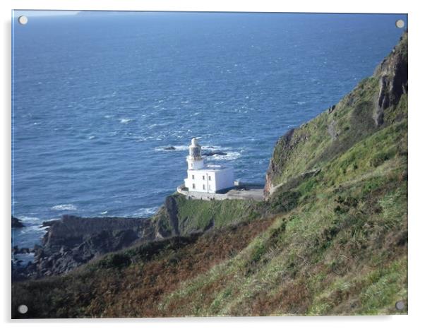 Hartland Point Lighthouse Acrylic by Susan Harrison