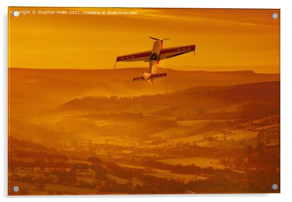 Majestic Sunrise Flight Acrylic by Stephen Hollin