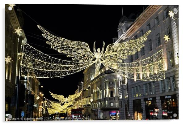 Angelic Lights of London Acrylic by Stephen Hollin