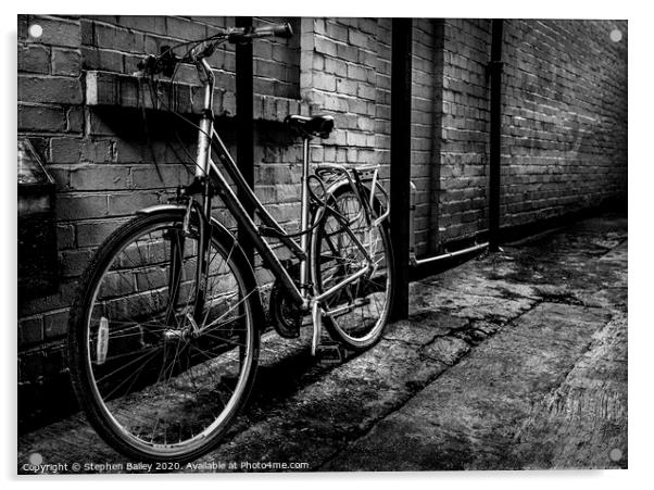 York Bicycle Acrylic by Stephen Bailey