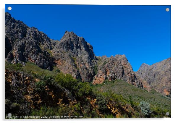 Du Toiskloof Pass, South Africa, landscape Acrylic by Rika Hodgson