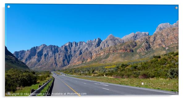 Du Toiskloof Pass, landscape, South Africa  Acrylic by Rika Hodgson