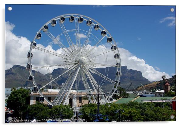 Cape Wheel, V&A Waterfront, Cape Town, SA Acrylic by Rika Hodgson