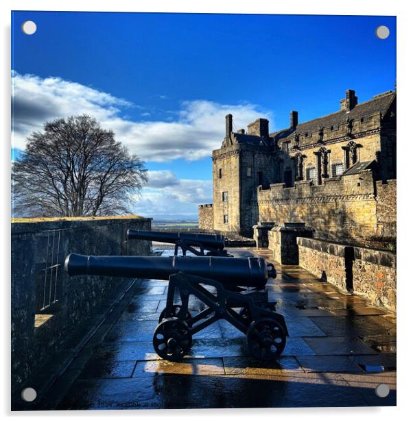 Stirling Castle Acrylic by David Bennett