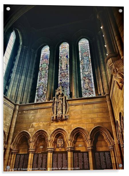 University of Glasgow Chapel  Acrylic by David Bennett