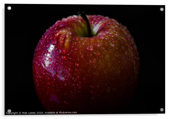An apple a day keeps the doctor away  Acrylic by Malc Lawes