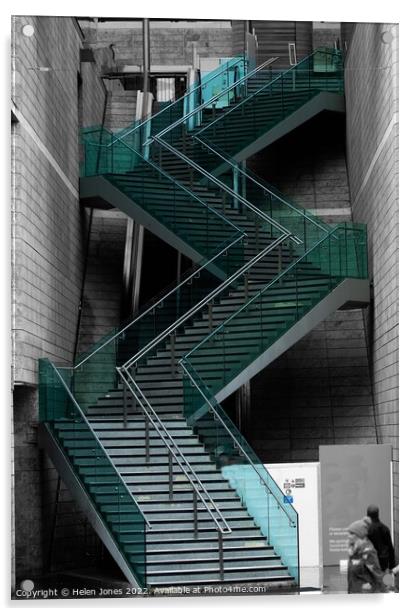 Urban Stair Case  Acrylic by Helen Jones