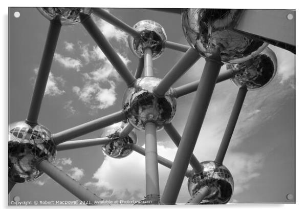 The Atomium, Brussels Acrylic by Robert MacDowall