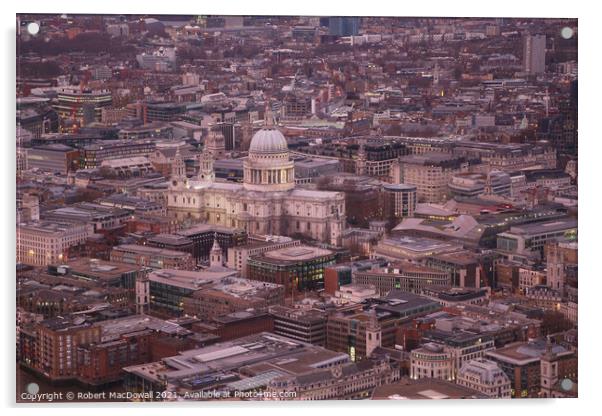 St Paul's Cathedral, London Acrylic by Robert MacDowall