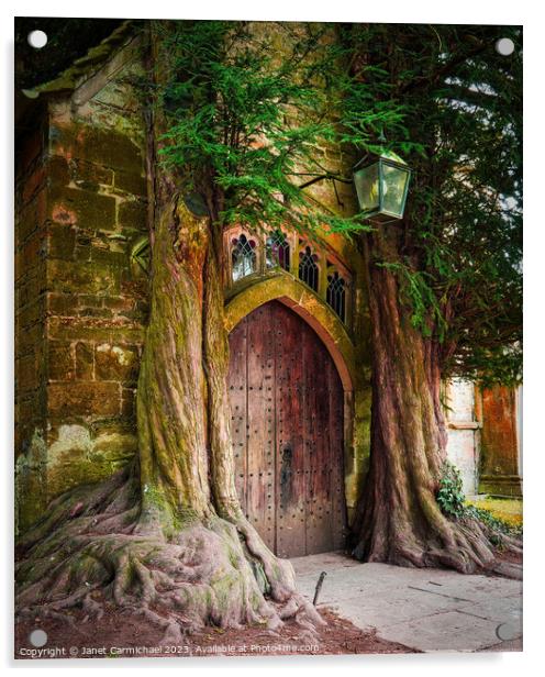 Stow's Tolkien Door Acrylic by Janet Carmichael