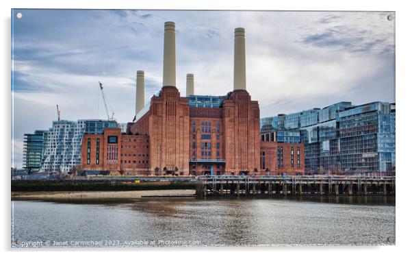 The Iconic and Modern Battersea Acrylic by Janet Carmichael