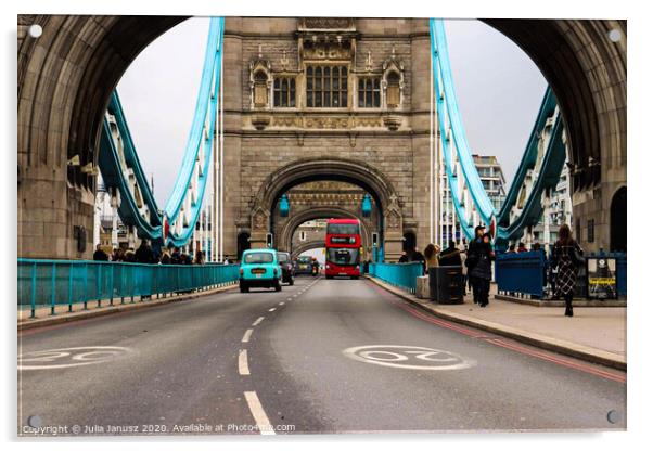 London Bridge  Acrylic by Julia Janusz