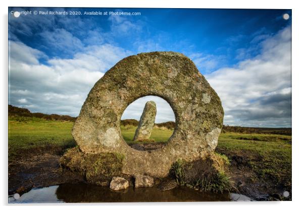 Men-an-tol, in Cornwall Acrylic by Paul Richards
