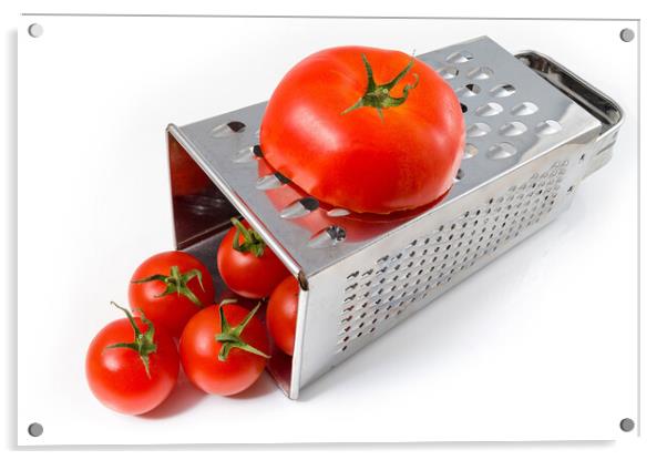 Grate tomatoes Acrylic by Paul Richards