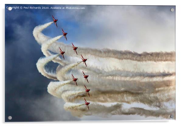 The Red Arrows Acrylic by Paul Richards