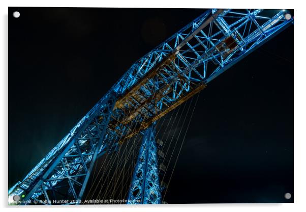 Transporter Bridge Acrylic by Robin Hunter