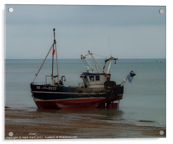Hastings Fishing Boat . Acrylic by Mark Ward