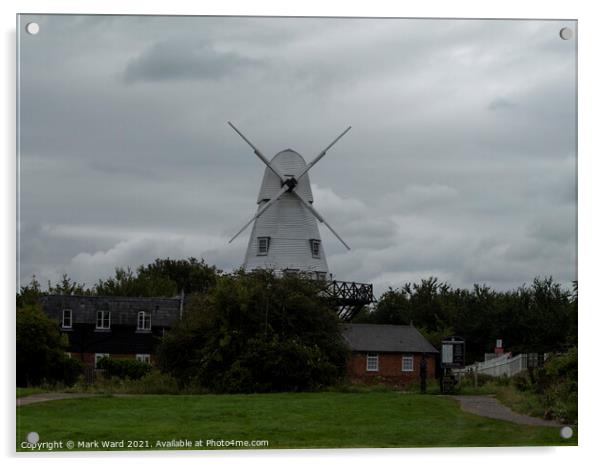 The Windmill in Rye, East Sussex. Acrylic by Mark Ward