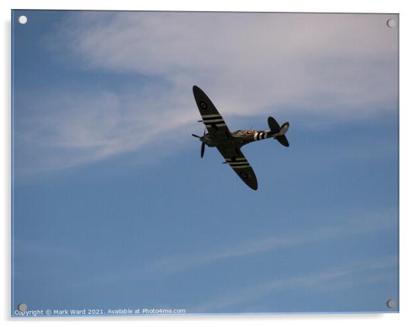 Supermarine Spitfire Acrylic by Mark Ward