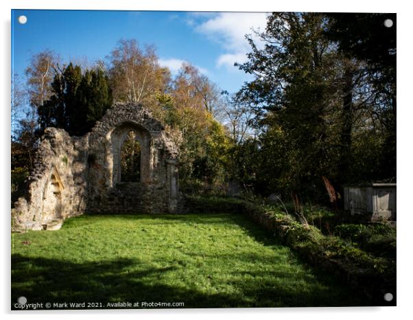 Old St Helens Church Ruins Acrylic by Mark Ward
