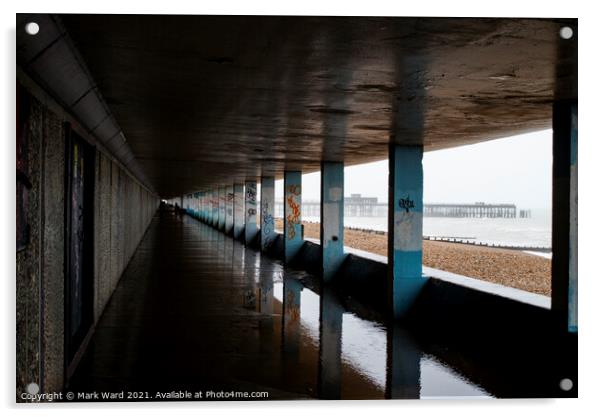 Hastings Bottle Alley Acrylic by Mark Ward