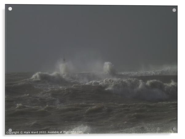 An Angry Sea Acrylic by Mark Ward