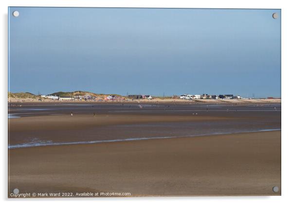 April Sunshine at Camber Sands Acrylic by Mark Ward