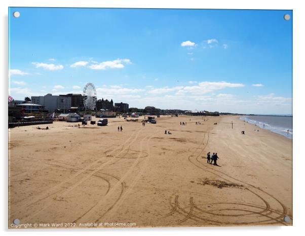 A Somerset Beach. Acrylic by Mark Ward