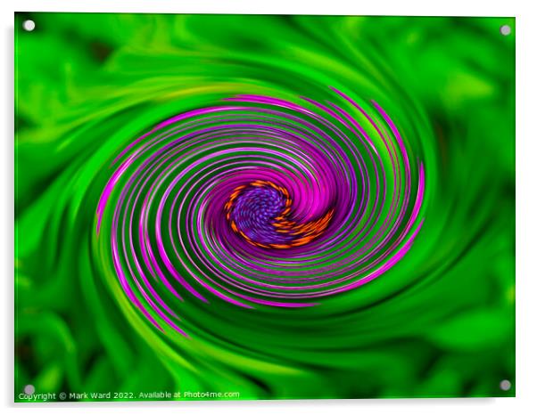 Floral Maze Acrylic by Mark Ward