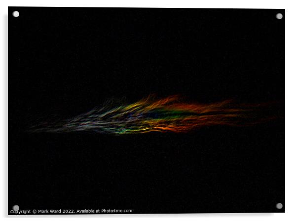 Rainbow Angel Cloud Acrylic by Mark Ward