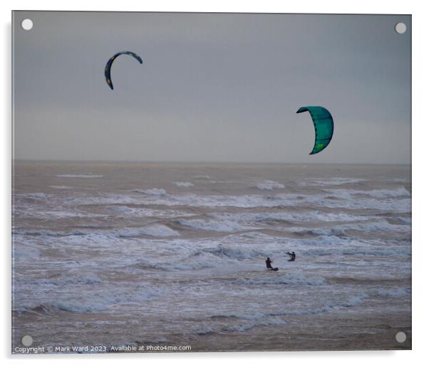 Surf in St Leonards. Acrylic by Mark Ward