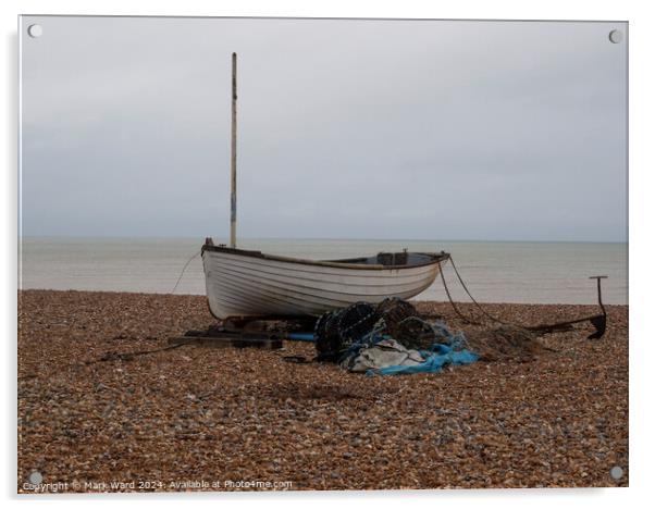 Tools of the Sussex Lobster fisherman. Acrylic by Mark Ward